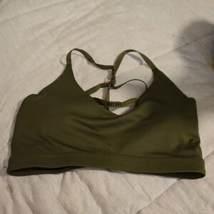 Nike Dri-fit Olive Green Sports Bra Size Medium